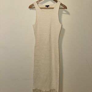 Rails Ivory Textured Midi Dress